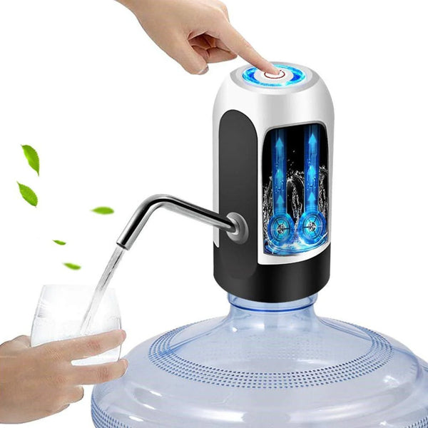 AquaFlow USB Rechargeable Water Dispenser Pump – Automatic Bottle Pump