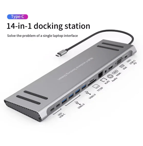 14-in-1 Type-C Docking Station