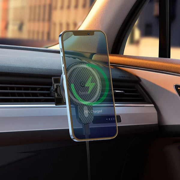 Hoco CA85 Magnetic Wireless Car Holder – MagSafe Fast Charging Mount