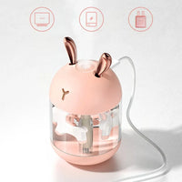 Portable Rabbit Humidifier – USB Ultrasonic Mist with Colorful LED Light
