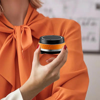 Magnetic Suction Phone Holder K10b – Adjustable Smartphone Grip in Black & Orange
