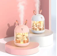 Portable Rabbit Humidifier – USB Ultrasonic Mist with Colorful LED Light