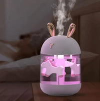 Portable Rabbit Humidifier – USB Ultrasonic Mist with Colorful LED Light
