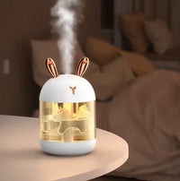 Portable Rabbit Humidifier – USB Ultrasonic Mist with Colorful LED Light