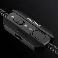 PHILIPS 2000 Series Wired Gaming Headset – RGB Lighting & Detachable Microphone