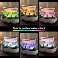 Raindrop Aroma Diffuser – Mini Garden Ultrasonic Humidifier with LED Ambient Light