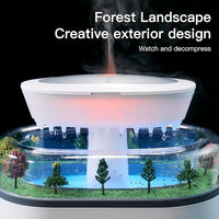 Raindrop Aroma Diffuser – Mini Garden Ultrasonic Humidifier with LED Ambient Light