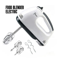 7-Speed Electric Hand Mixer – 150–200W with Stainless Steel Beaters & Dough Hooks