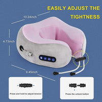 U-Shaped Neck Massager Pillow – 3 Massage Modes, Heat & Portable 270° C-Shape
